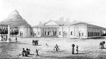 Commercial Exchange, Cape Town, illustration from 'Travels and Adventures in Southern Africa' by George Thompson, published 1827 (engraving) | Obraz na stenu
