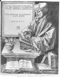 Desiderius Erasmus (1466-1536) of Rotterdam, 1526 (engraving) | Obraz na stenu