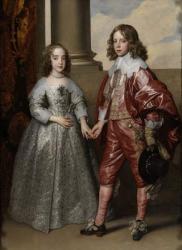 William II, Prince of Orange, and his Bride, Mary Stuart, 1641 (oil on canvas) | Obraz na stenu