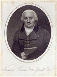 William Thomas Fitzgerald, engraved by William Ridley (engraving) | Obraz na stenu