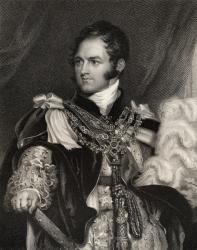 Leopold George Chretien Frederic of Saxe-Coburg, engraved by J. Thomson, from 'National Portrait Gallery, volume III', published c.1835 (litho) | Obraz na stenu