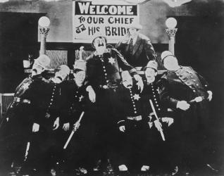 The Keystone Kops, c.1915 (b/w photo) | Obraz na stenu