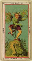 Force Majeure, The Devil tarot card (coloured engraving) | Obraz na stenu