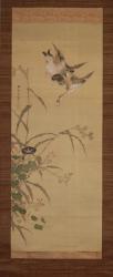 Ducks, flowers and grasses, c.1800-22 (ink and colours on silk) | Obraz na stenu