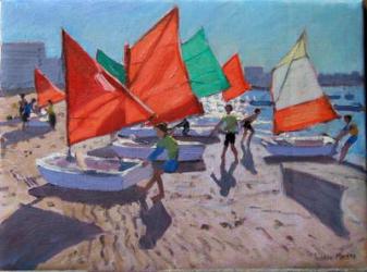 Red Sails, Royan, France (oil on canvas) | Obraz na stenu