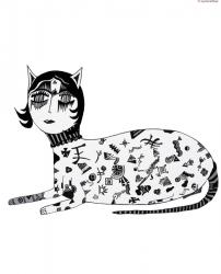 Kleopatra's cat, 2009 (digital art) | Obraz na stenu