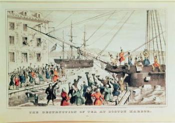 The Boston Tea Party, 1846 (print) | Obraz na stenu