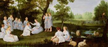 Landscape with Shepherds and Shepherdesses | Obraz na stenu