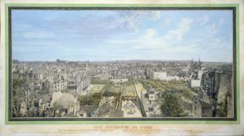 Panoramic View of Paris Towards the North, 1786 (w/c on paper) | Obraz na stenu