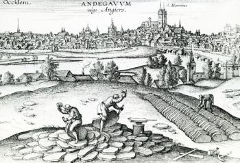 Slate Quarry in Angers, 1561 (engraving) | Obraz na stenu