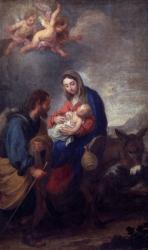 Rest on the Flight into Egypt (oil on canvas) | Obraz na stenu