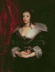 Queen Henrietta Maria (1609-1669), Queen consort of Charles I of England, 1632 (oil on canvas) | Obraz na stenu