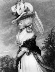 Lady Letitia Lade, mezzotint by Frederick Bromley, c.1785 (mezzotint) | Obraz na stenu