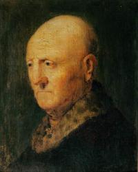 Portrait of an Old Man, known as Portrait of Hermann Gerritsz van Rijn, father of Rembrandt (oil on wood) | Obraz na stenu