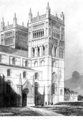 Durham Cathedral, 1843 (engraving) | Obraz na stenu