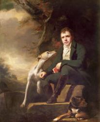 Portrait of Sir Walter Scott and his dogs (oil on canvas) | Obraz na stenu