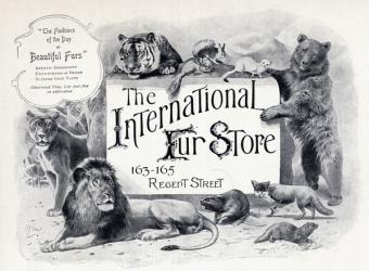 Advertisement for 'The International Fur Store', Regent Street, London (litho) | Obraz na stenu