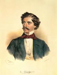 Johann Strauss the Elder (1804-49) (drawing with wash) | Obraz na stenu