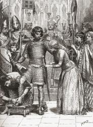 Initiation into the order of knighthood. From Cassell's History of England, published c.1901 | Obraz na stenu