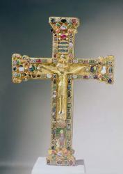 Golden cross of Essen (gold & precious stones) | Obraz na stenu