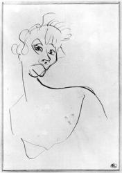 Yvette Guilbert (1867-1944) 1894 (pen & ink on paper) | Obraz na stenu
