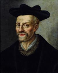 Portrait of Francois Rabelais (c.1494-1553) (oil on canvas) | Obraz na stenu