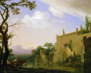 An Italianate Landscape, 17th century | Obraz na stenu