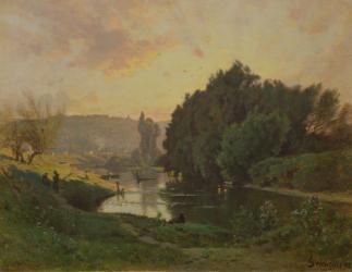 Scene of Bas-Meudon, 1892 (oil on canvas) | Obraz na stenu