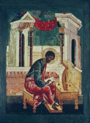 Icon of Saint Luke the Evangelist (tempera on panel) | Obraz na stenu