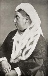 Queen Victoria (1819-1901) at the age of sixty-six, c.1885 (b/w photo) | Obraz na stenu