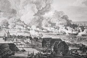The Battle of Copenhagen, 2nd April 1801 (engraving) | Obraz na stenu