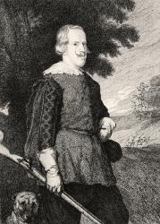 Felipe IV in hunting costume (engraving) | Obraz na stenu