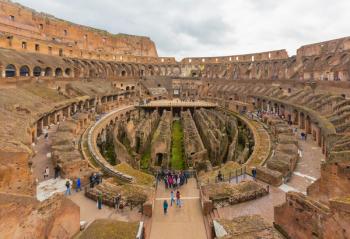 Rome, Italy. Colosseum interior (photo) | Obraz na stenu