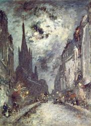 Rue Saint-Severin, 1877 (oil on canvas) | Obraz na stenu