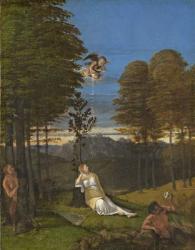 Allegory of Chastity, c. 1505 (oil on panel) | Obraz na stenu