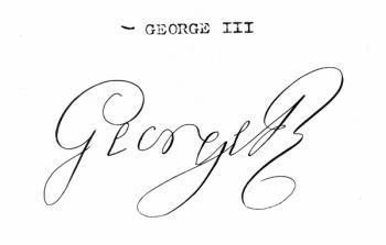 Signature of King George III (1738-1820) (litho) (b/w photo) | Obraz na stenu