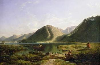 End of Lake Geneva, 1835 (oil on canvas) | Obraz na stenu