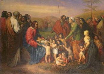 Let the little children come to me, 1837 (oil on canvas) | Obraz na stenu