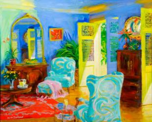 Blue Room, 2007/8 (oil on board) | Obraz na stenu