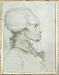 Portrait of Maximilien de Robespierre (1758-94) (w/c on paper) | Obraz na stenu
