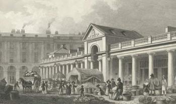 The N.W. facade of the new Covent Garden market, 1827-30 (engraving) | Obraz na stenu