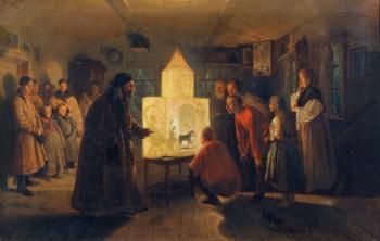 The Magic Lantern, 1876 (oil on canvas) | Obraz na stenu