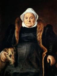 Portrait of an Elderly Woman or, The Falconer's Wife, 1558 (oil on canvas) | Obraz na stenu