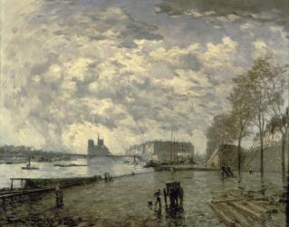 The Seine and Notre Dame (oil on canvas) | Obraz na stenu