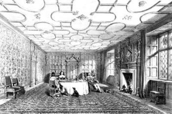 Dining Room, Levens, Westmorland, 1848 (litho) | Obraz na stenu
