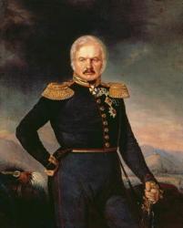 Portrait of General Alexei Ermolov (1816-27), c.1843 (oil on canvas) | Obraz na stenu