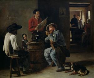 Interior of a Tavern, 1859 (oil on canvas) | Obraz na stenu