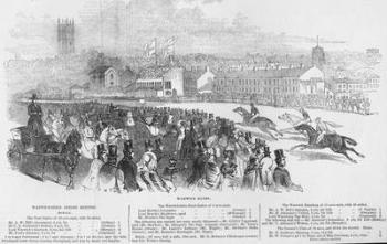 Warwick Races, from 'The Illustrated London News', 12th April 1845 (engraving) | Obraz na stenu