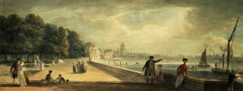 View of the City from the Terrace of Somerset House (w/c on paper) | Obraz na stenu