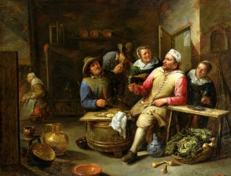 The Lounge Bar, 1657 (oil on canvas) | Obraz na stenu